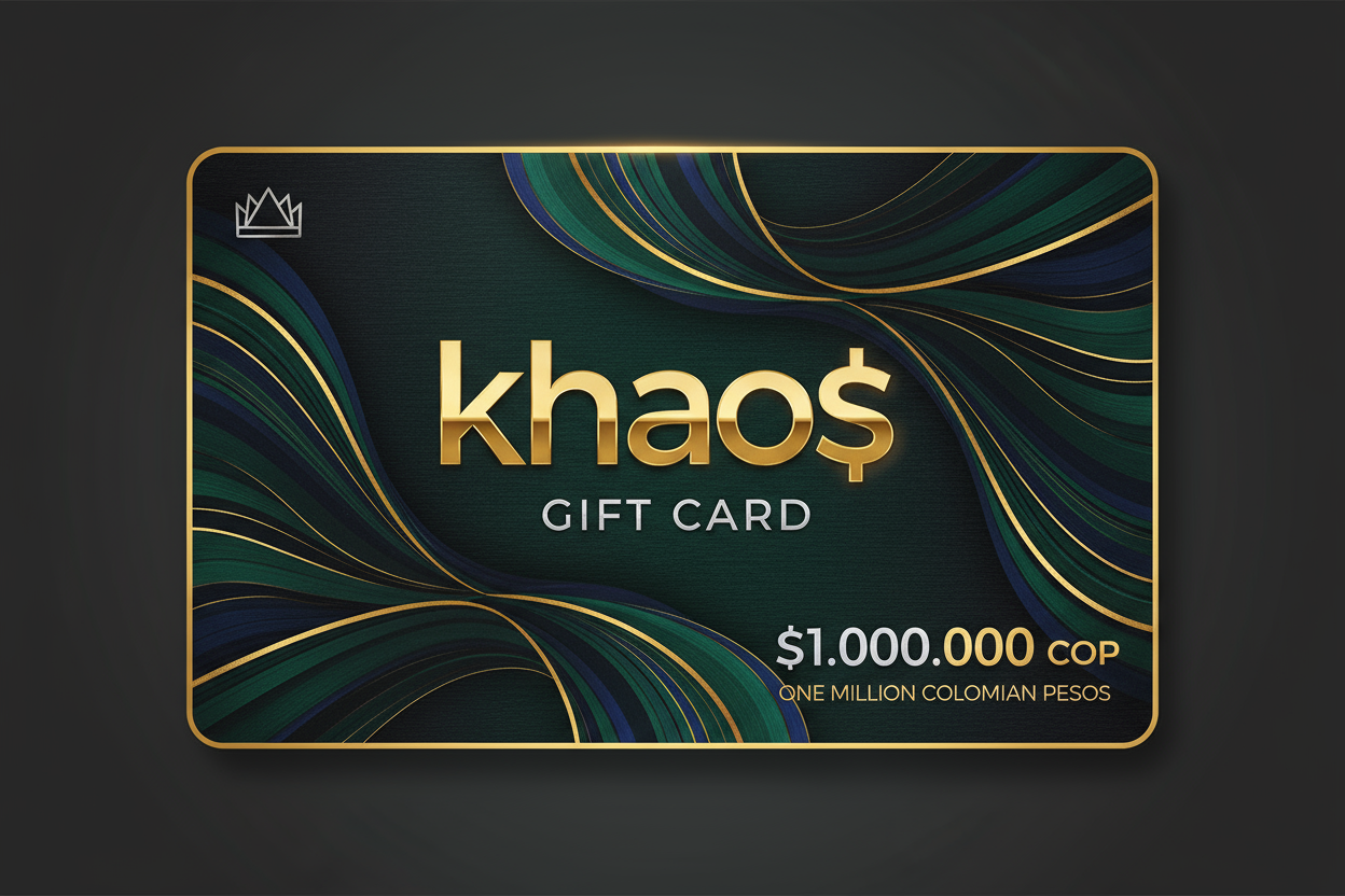 tarjet a de regalo de la marca por valos a 1.000.000 pesos colombianos